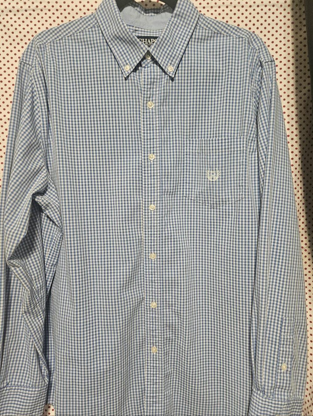 Mens Button Down Chaps Long Sleeve Shirt